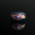 cloisonne silver ring