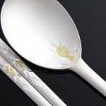 silver spoons and chopsticks