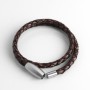 mens braided leather bracelet