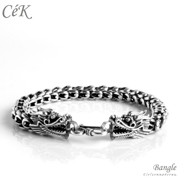 sterling silver dragon bracelet