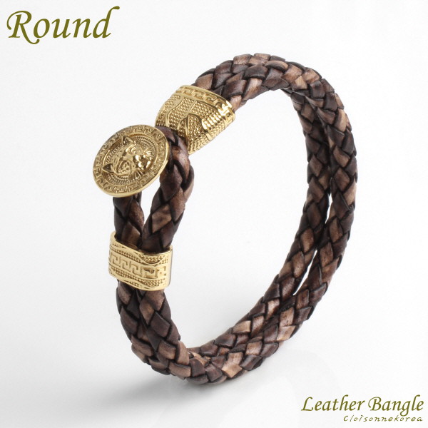 Tiger Braided Leather Bracelet